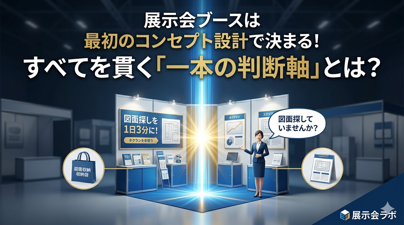 展示会ブースは最初のコンセプト設計で決まる！すべてを貫く「一本の判断軸」とは？